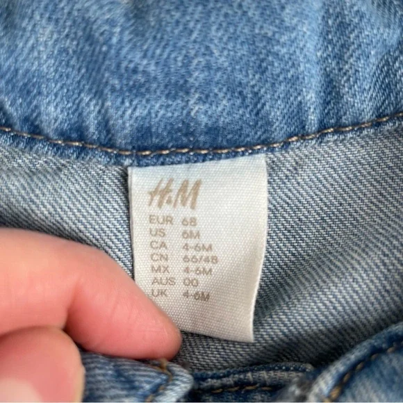 H&M baby denim jacket size 6m boy/girl - Picture 2 of 8
